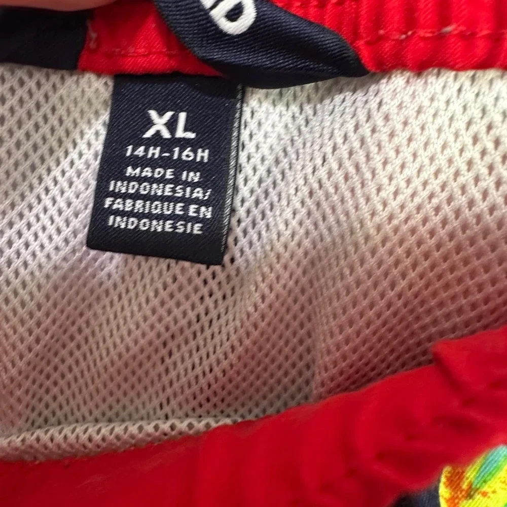 Lands' End‎ XL 14/16 husky Boys Swim Trunks Surfboards Colorful Beach Shorts